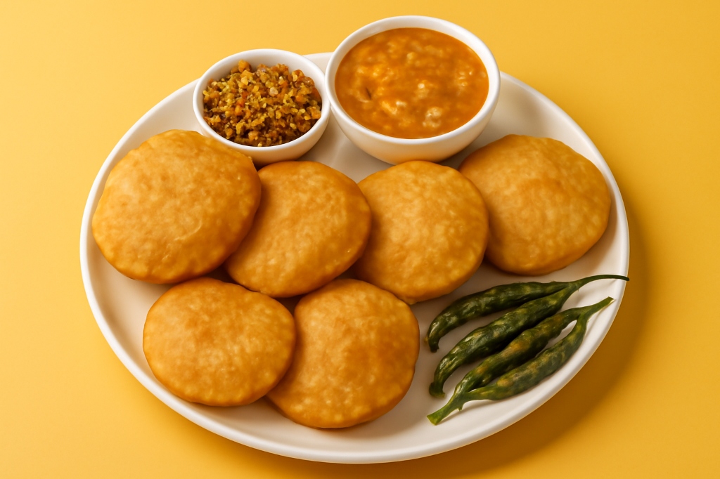 Authentic Maharashtrian Kachori Platter