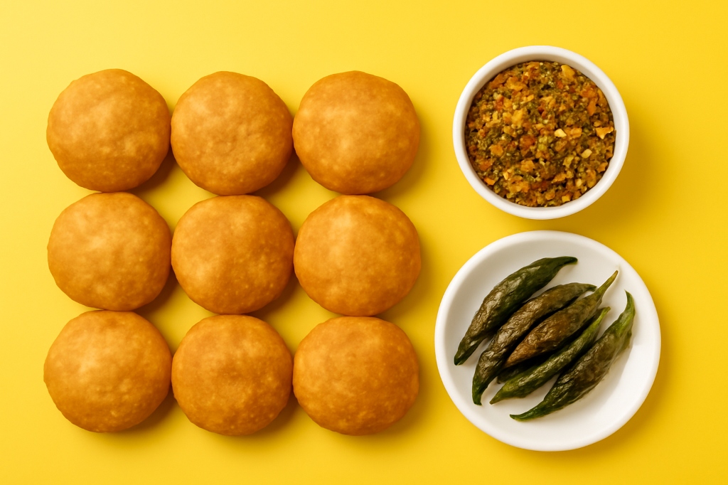 Freshly Fried Kachoris in Lucknow